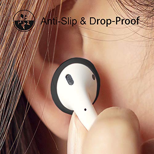(Fit in Case)Silicone Protecitve Eartips Skins and Covers Replacement Anti Slip Soft Eartips Compatible with Apple 1 & 2 or EarPods Headphones/Earphones/Earbuds (3 Pairs Mixed)