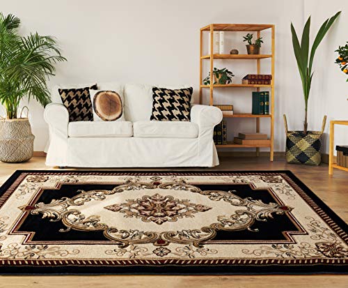 United Weavers of America Bristol Fallon Black Area Rug, 5'3" x 7'6"