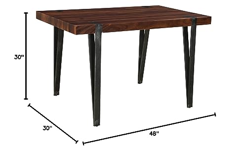 Coast to Coast Gunmetal Dining Table,48" W x 30" D x 30" H