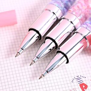 Kawaii Lipstick Gel Pen Creative Oil Quicksand Colorful Cute Stationary 0.5mm Signature Pens Black Ink Office School Supplies