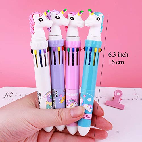 Cmecial Unicorn Pen Set With Case, Rainbow Unicorn Pens for Girls, Cute Pens for Girls, Fun Pens Cute Pens For Kids, Multicolor Pen Kids, Unicorn Multicolor Pen for Kids, Multicolor Pen Unicorn