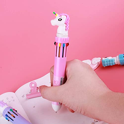 Cmecial Unicorn Pen Set With Case, Rainbow Unicorn Pens for Girls, Cute Pens for Girls, Fun Pens Cute Pens For Kids, Multicolor Pen Kids, Unicorn Multicolor Pen for Kids, Multicolor Pen Unicorn