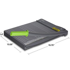 Aurora Paper Trimmer, cuts Maximum 10 Sheet, with Safety Clamp and Safety Lock Protection