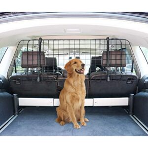 amazon basics adjustable dog car barrier - 16-inch, black