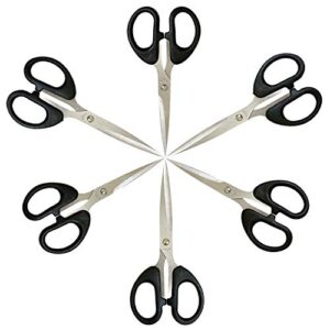 scissors all purpose,6 inch scissors scissors set,comfort-grip handles sewing scissor,sharp pointed scissors perfect for cutting paper suitable for home office and school