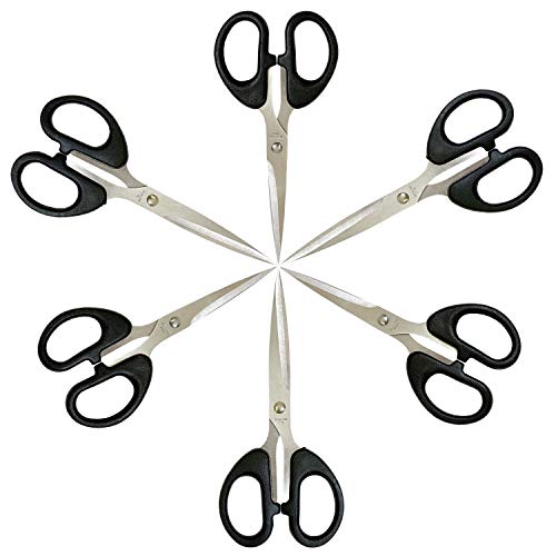 Scissors All Purpose,6 inch Scissors Scissors Set,Comfort-Grip Handles Sewing Scissor,Sharp Pointed Scissors Perfect for Cutting Paper Suitable for Home Office and School