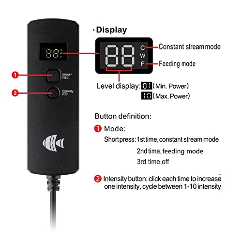 In Sump Protein Skimmers for Saltwater Aquariums up to 100 Gallons Fish Tank, DC Pump with Controller