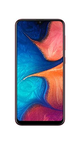 Samsung Galaxy A20 SM-A205GDS 32GB, Dual Sim, 6.4" Infinity-V Display, Dual Rear Camera, 3GB RAM, GSM Unlocked International Model, No Warranty (Red)