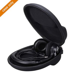 aproca hard storage travel case for logitech 981-000014 usb headset h390 (black)