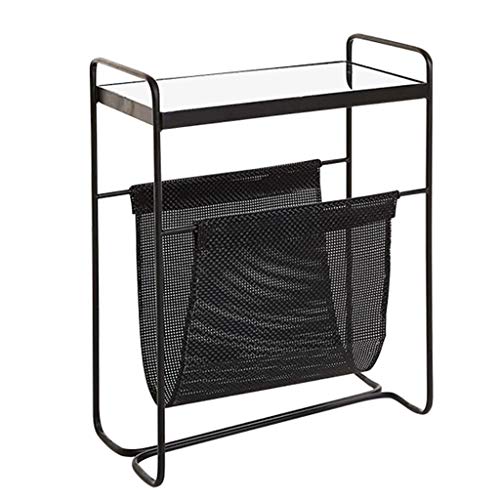 Magazine & Newspaper Baskets Magazine Rack Living Room Sofa Side Table Wrought Iron Removable Coffee Table Office Information Finishing Shelf Small Table Bedroom Bedside Locker