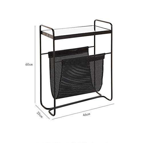 Magazine & Newspaper Baskets Magazine Rack Living Room Sofa Side Table Wrought Iron Removable Coffee Table Office Information Finishing Shelf Small Table Bedroom Bedside Locker