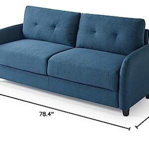 ZINUS Ricardo Sofa Couch / Tufted Cushions / Easy, Tool-Free Assembly, Lyon Blue