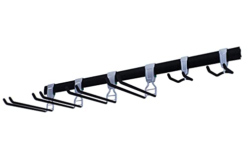 SafeRacks Wall Mounted Tool Storage Rack - Includes 5 Storage Hooks