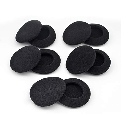 5 Pairs Foam Pad Ear Cushions Covers Pads Replacement Compatible with Sony MDR-Q66 MDR-Q67 DR-BT140Q Headphones Sponge Ear Cushions Headset