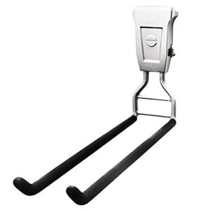 SafeRacks Wall Mounted Ski/Snowboard Rack - Includes 5 Storage Hooks