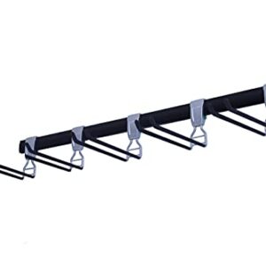 SafeRacks Wall Mounted Ski/Snowboard Rack - Includes 5 Storage Hooks