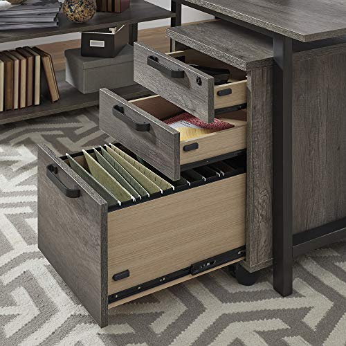 Liberty Furniture Industries Tanners Creek 2 Piece Desk Set, W51 x D24 x H30, Medium Gray