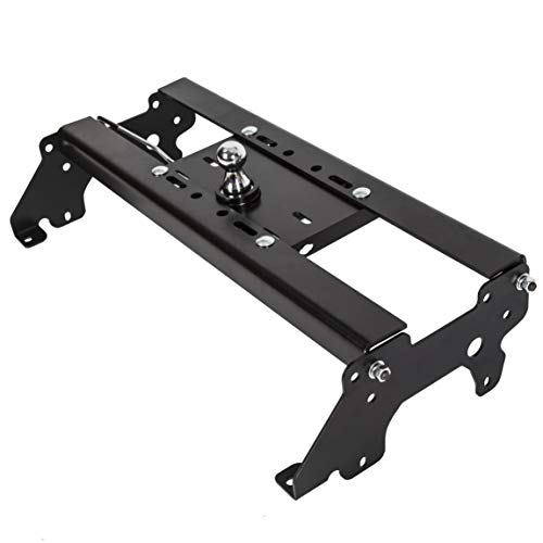 ECOTRIC Complete Gooseneck Trailer Hitch Kit Compatible with 2003-2012 Dodge RAM 1500 2500 3500 30000 LBS Black