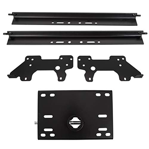 ECOTRIC Complete Gooseneck Trailer Hitch Kit Compatible with 2003-2012 Dodge RAM 1500 2500 3500 30000 LBS Black