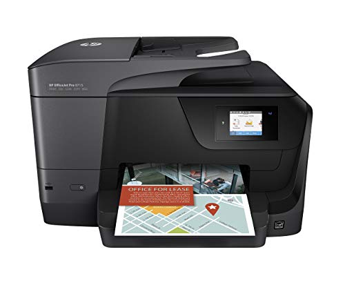 HP Officejet Pro 8715 All-in-One Multifunction Printer - Thermal Inkjet - Print/Copy/Scanner/Fax (Renewed)