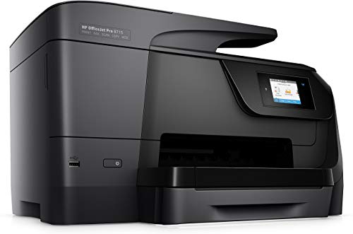 HP Officejet Pro 8715 All-in-One Multifunction Printer - Thermal Inkjet - Print/Copy/Scanner/Fax (Renewed)