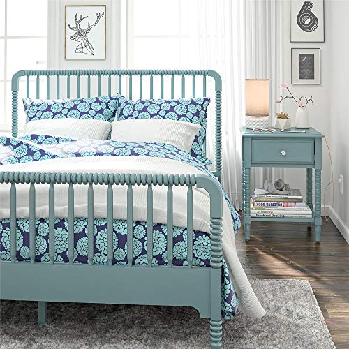 Little Seeds Rowan Valley Linden Kids’ Full Size Teal Bedframe Platform,