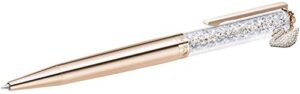 swarovski crystal authentic crystalline rose gold plated swan charm ballpoint pen