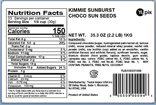Yupik Seeds, Kimmie Sunburst Choco Sun, 2.2 lb