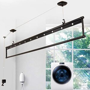 drying rack ceiling mounted small balcony pulley single rod lifting airer dryer aluminum alloy hand-held 200 cm