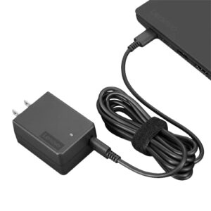 Lenovo 45W USB-C Ultraportable Adapter, AC Wall Charger for Laptops, Smartphones and Tablets, Indicator Light, Model No. WAH007, GX20U90488