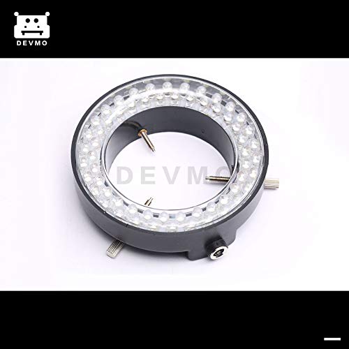 DEVMO 60-LED Adjustable Ring Light Illuminator Lamp for Stereo Zoom Microscope