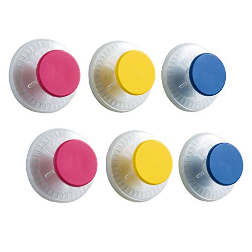 Suction Cup Hooks Pack of 6 Reusable Suction Cup Hooks for Shower Waterproof Bathroom Towel Hooks Max Hold 11lbs Colorful Shower Suction Hooks for Bathroom/Kitchen/Living Room/College Dorm Room