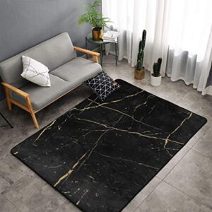 bedroom living room kitchen king size kitchen rugs home decor - black gold marble floor mat doormats quick dry throw bath rugs exercise mat throw rugs carpet