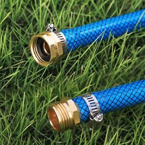 Twinkle Star Garden Hose Repair Connector with Clamps, Male and Female Garden Hose Fittings, 3 Set