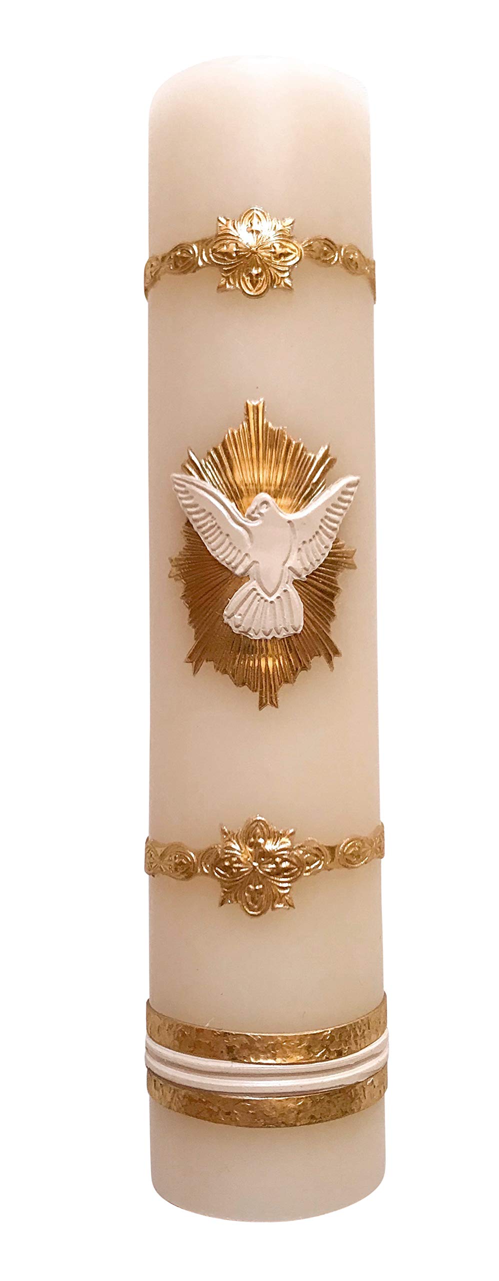 Baptismal Candle Holy Spirit Confirmation Dove Handmade Cirio Bautizo Vela Confirmación o Boda