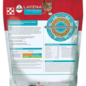 Purina Layena | Nutritionally Complete Layer Hen Feed Crumbles | 10 Pound (10 lb) Bag