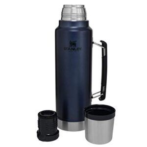 Stanley Classic Vacuum Insulated Wide Mouth Bottle, Nightfall - BPA-Free 18/8 Stainless Steel Thermos for Cold & Hot Beverages – Keeps Liquid Hot or Cold for Up to 24 Hours – Lifetime Warranty