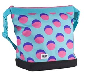 built lex polyester lunch tote bag - lightweight, insulated and reusable retro moon dot 5251733