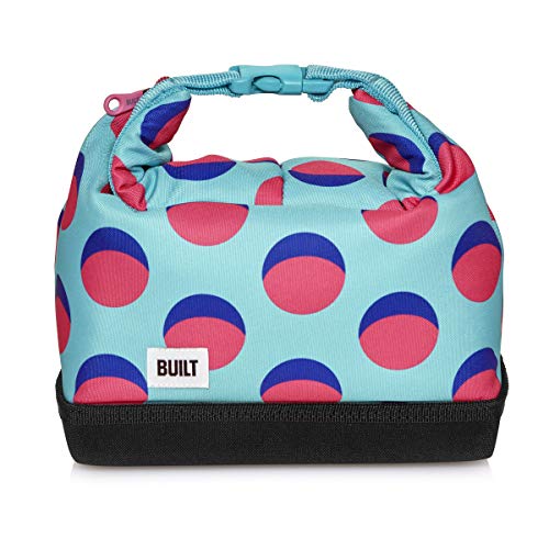 BUILT Lex Polyester Lunch Tote Bag - Lightweight, Insulated and Reusable Retro Moon Dot 5251733