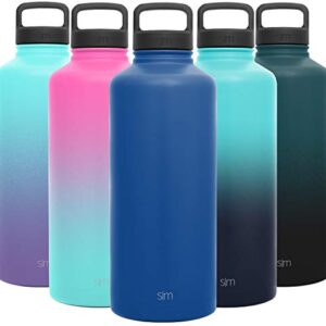 Simple Modern 84oz Water Bottle, Insulated Reusable Wide Mouth Stainless Steel Metal Flask with Handle Lid, Twilight