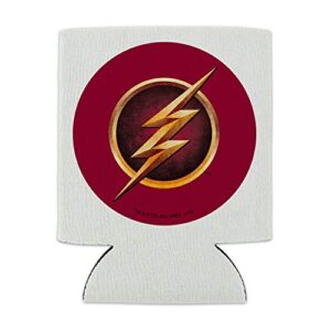 The Flash TV Series Logo Can Cooler - Drink Sleeve Hugger Collapsible Insulator - Beverage Insulated Holder