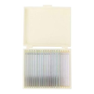 20 slides of biology and pathology prepared microbiological bacterial specimens microscope slide set with plastic box