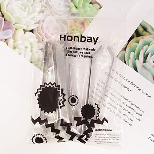 Honbay 4PCS Stainless Steel Fish Bone Tweezers Pliers for Home and Restaurant