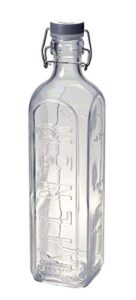 kilner clip bottle, 33.8 fl oz (1 l), clear