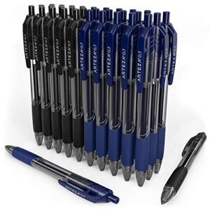 ARTEZA ARTZ-9225 Gel-Ink-Rollerball-pens, Black&Blue 30