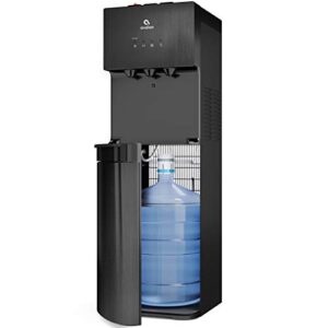 avalon a3blk self cleaning bottom loading water cooler dispenser, 3 temperature-ul/energy star approved-black stainless steel, 5 gallons