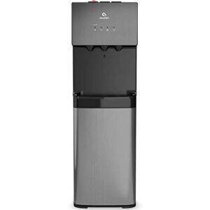 Avalon A3BLK Self Cleaning Bottom Loading Water Cooler Dispenser, 3 Temperature-UL/Energy Star Approved-Black Stainless Steel, 5 Gallons