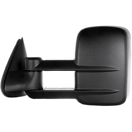 Aintier Tow Mirrors Fit for 1999-2007 for Chevy/for GMC Silverado/Sierra 1500 2500HD 3500HD Towing Mirrors With Left Side and Right Side Manual Adjusted No Heated No Turn Signal Light Black Housing