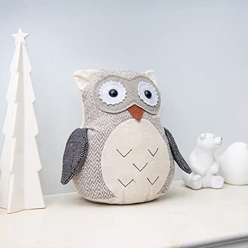 Marwood Cute Door Stopper Decorative Door Stops for Home and Office, Owl Weighted Interior Doorstop Fabric Stuffed Animal Door Stopper Floor Decorative