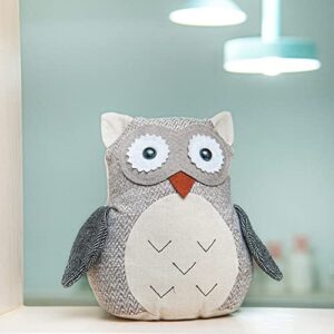 Marwood Cute Door Stopper Decorative Door Stops for Home and Office, Owl Weighted Interior Doorstop Fabric Stuffed Animal Door Stopper Floor Decorative